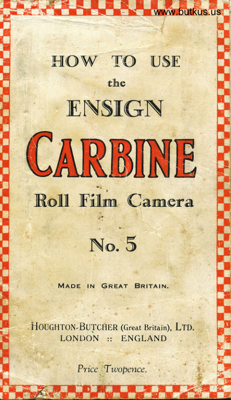 Ensign Carbine No. 5 manual cover