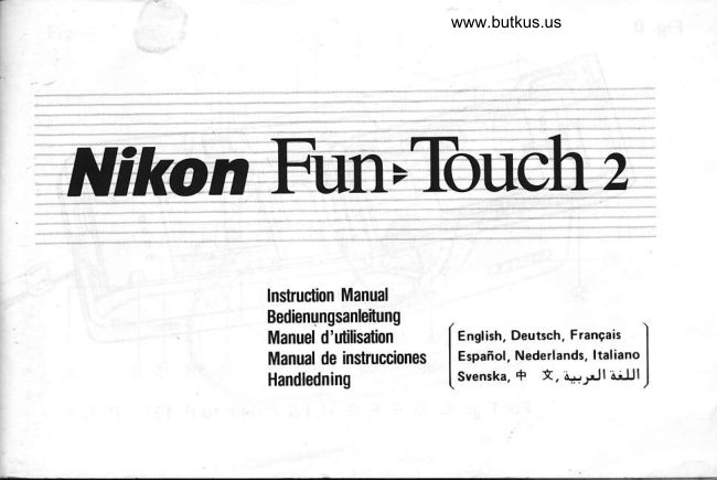 Nikon Fun-Touch 2 manual cover