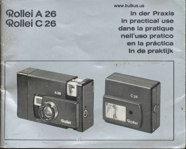 Rollei A26 C26 manual cover