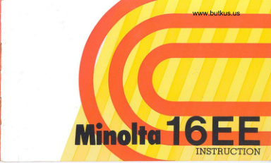 Minolta 16ee camera manual cover