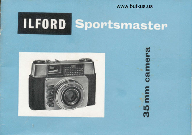ILFORD Sportsmaster manual cover