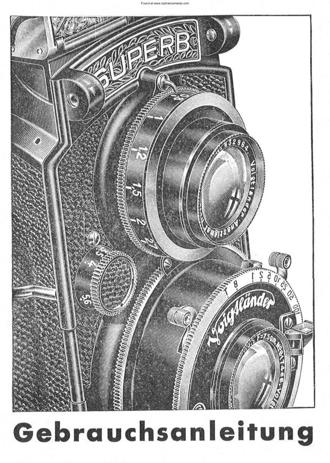 Voigtlander Superb manual cover