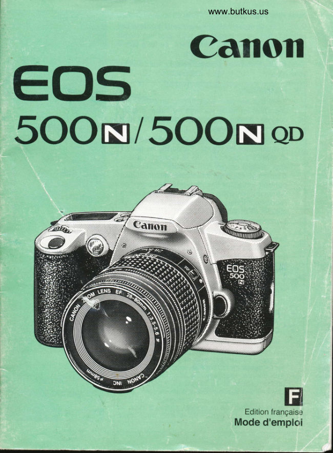 Canon EOS 500n Mode d'empoli manual cover