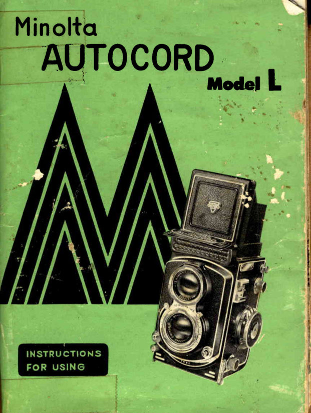 Minolta Autocord I manual cover