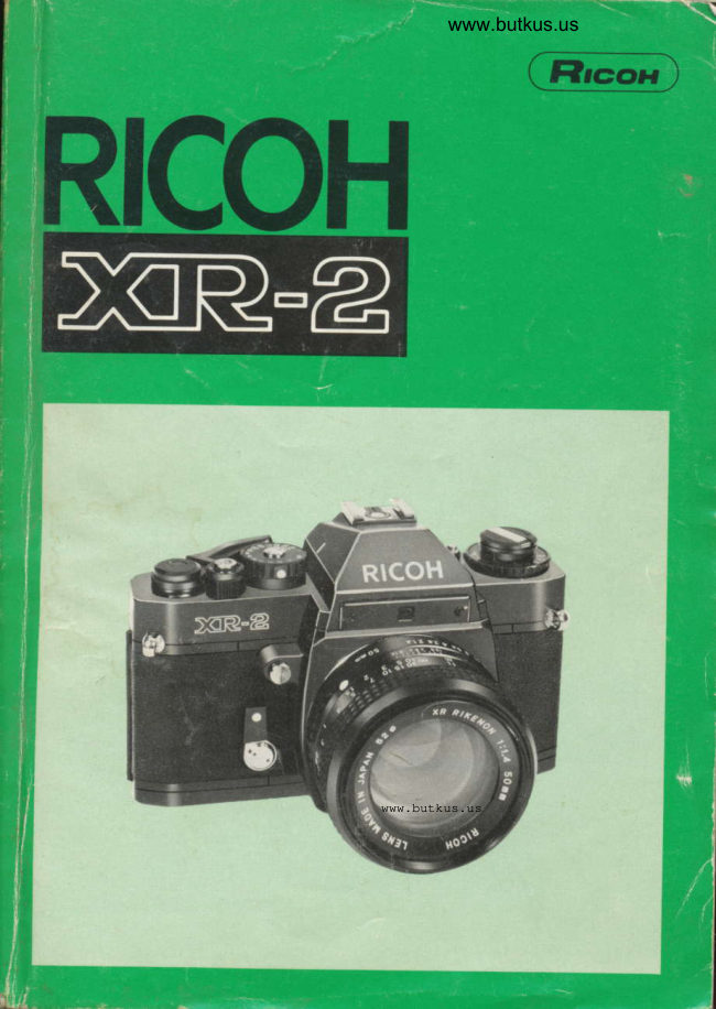 Ricoh XR-2 manual cover