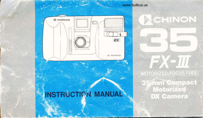 Chinon 35 FX-III manual cover