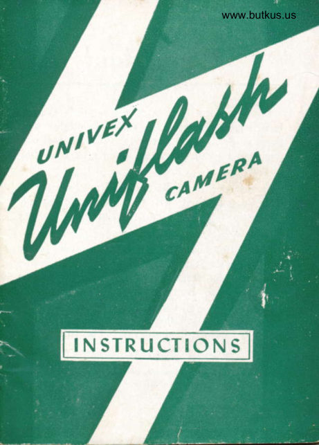 Universal Univex Uniflash manual cover