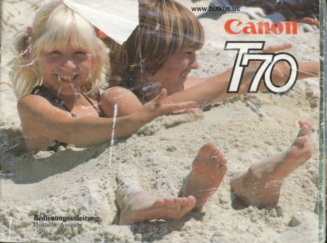 Canon T70 manual cover