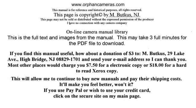 Master Reflex BOOKLET manual cover