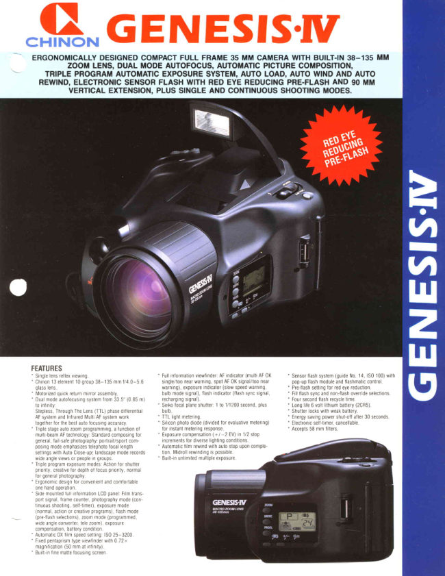 Chinon Genesis IV manual cover