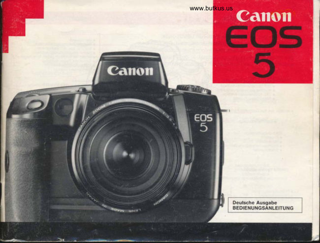 Canon Eos 5-GERMAN-01 manual cover