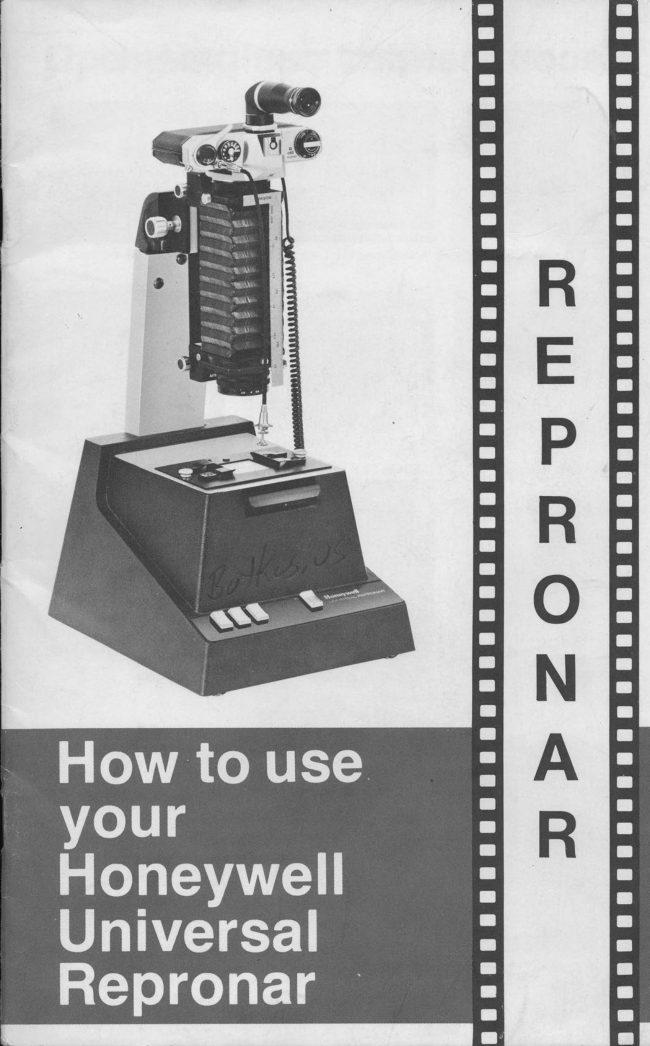 Honeywell Universal Repronar manual cover