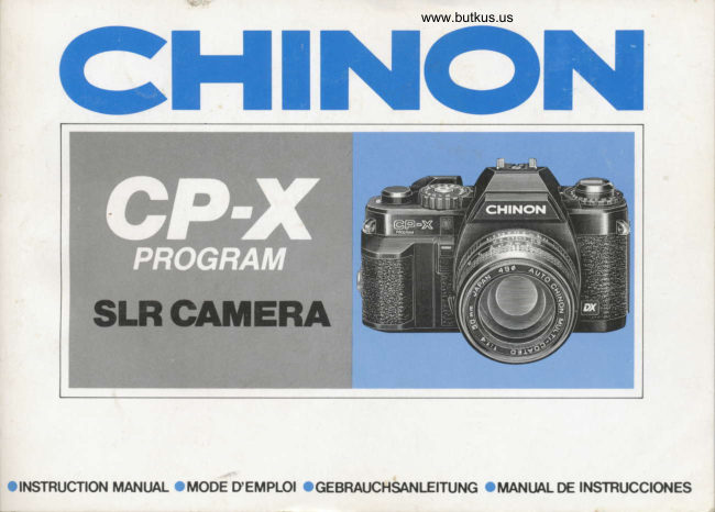 Chinon Cp X manual cover