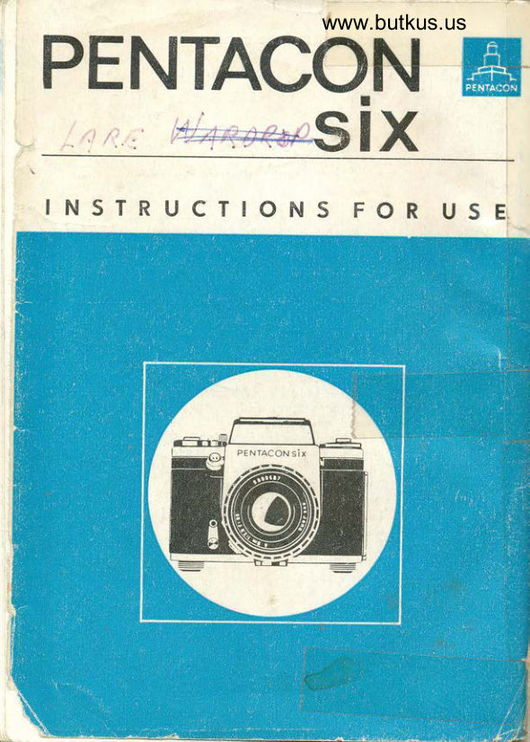 PENTACON SIX manual cover