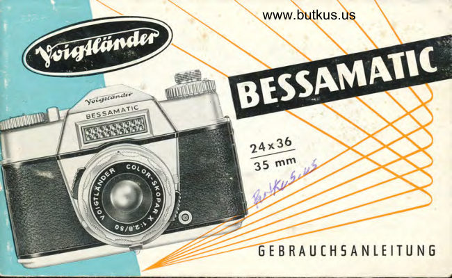 Voigtlander Bessamatic - Gebrauchsanleitung manual cover