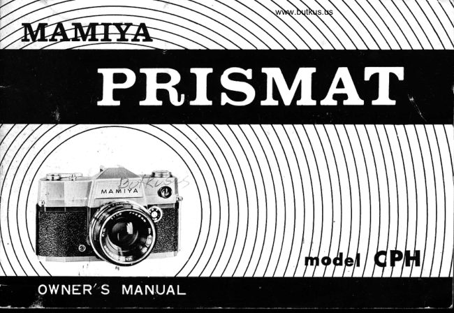 Mamiya Prismat CHP manual cover