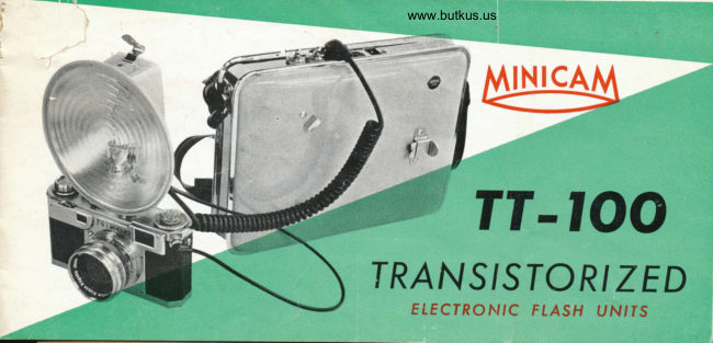 Minicam TT-100 manual cover