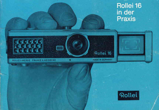 Rollei 16 German manual cover