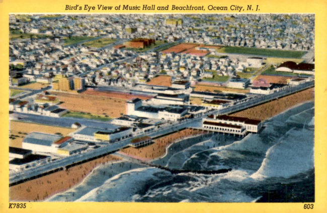 Ocean City, NJ music Hall 1950s manual cover