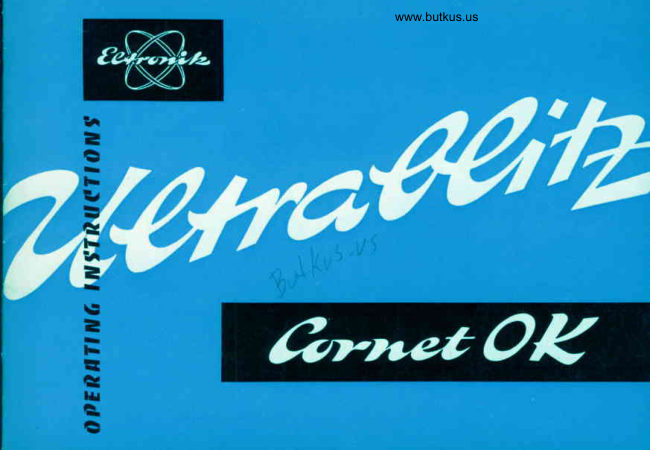 Ultrablitz Cornet OK manual cover