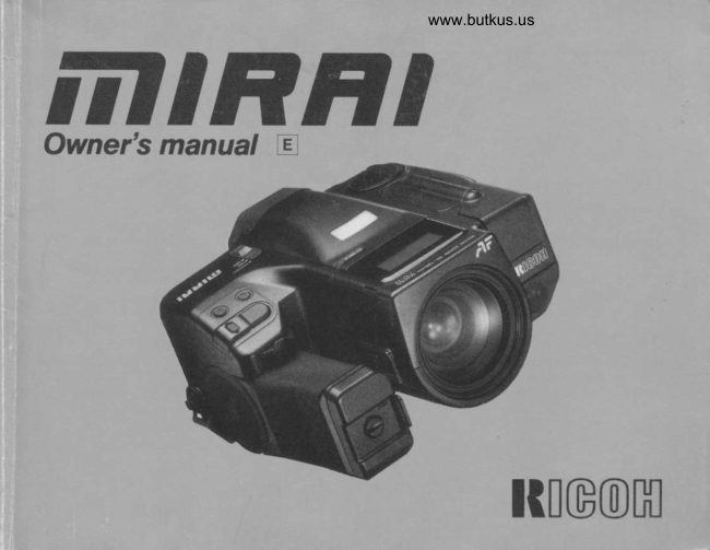 RICOH MIRAI -- direct manual cover