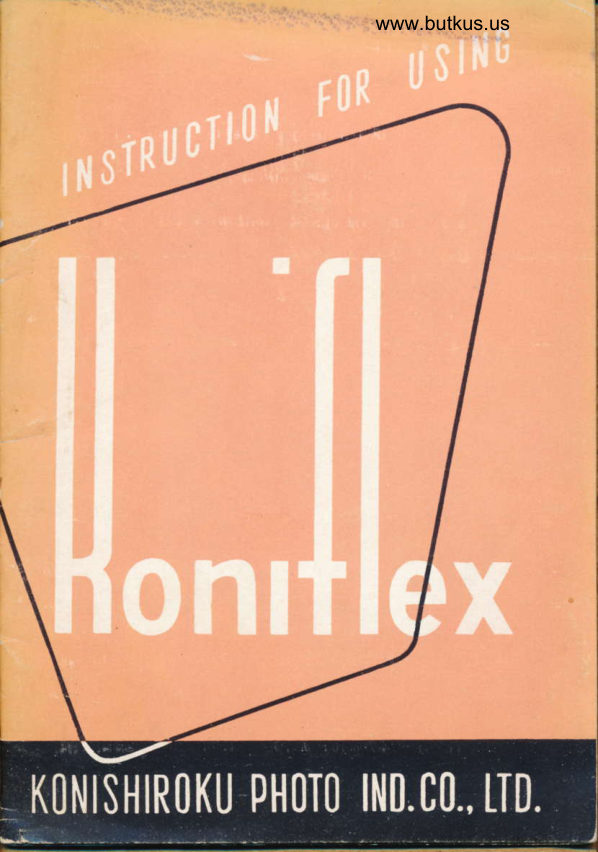 Konica Koniflex TRL manual cover