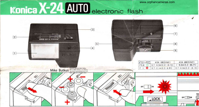 Konica X-24 AUTO manual cover