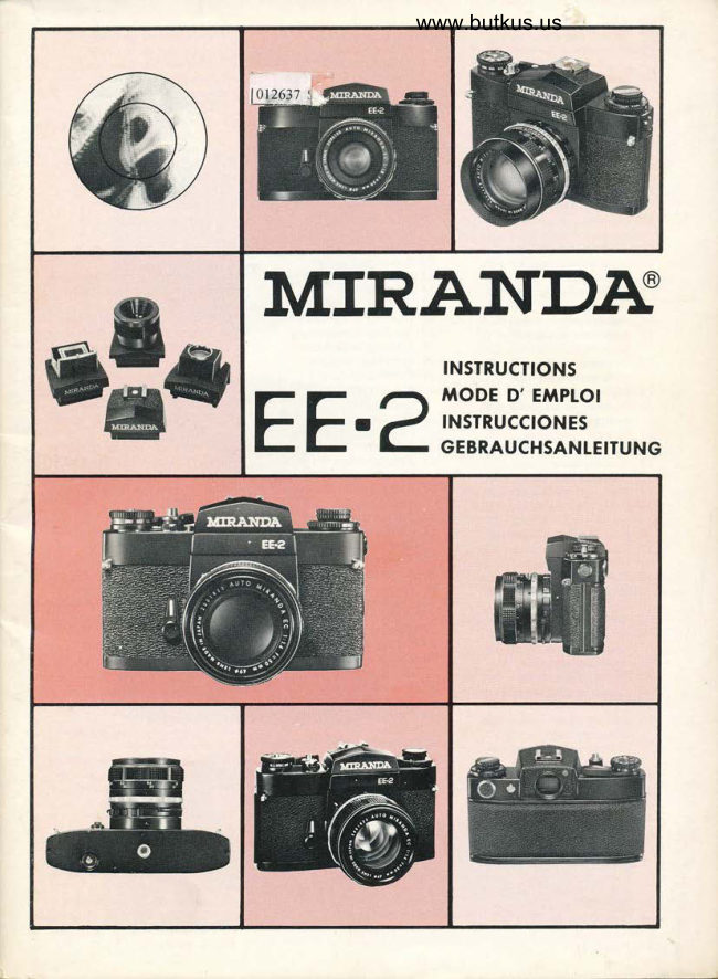 Miranda Ee 2 All manual cover