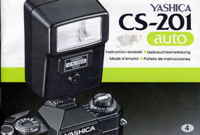 YASHICA CS-201 instructions manual cover