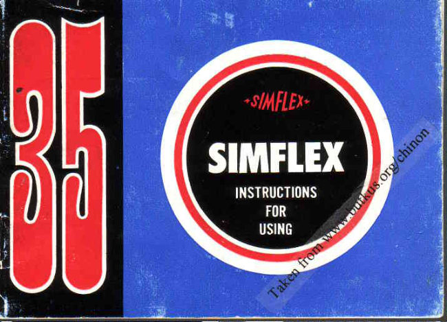 Simflex manual cover