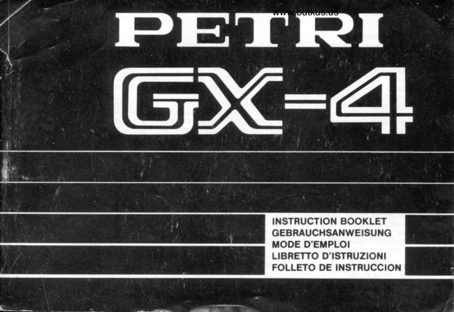 Petri Gx 4 Fr It Sp manual cover