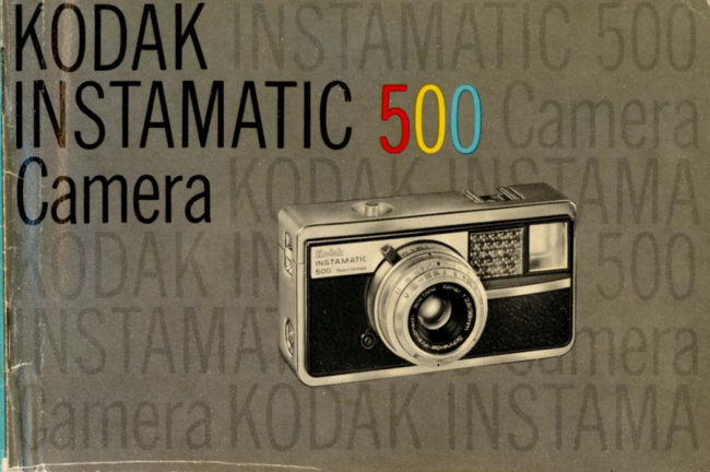 Kodak Instamatic 500 manual cover