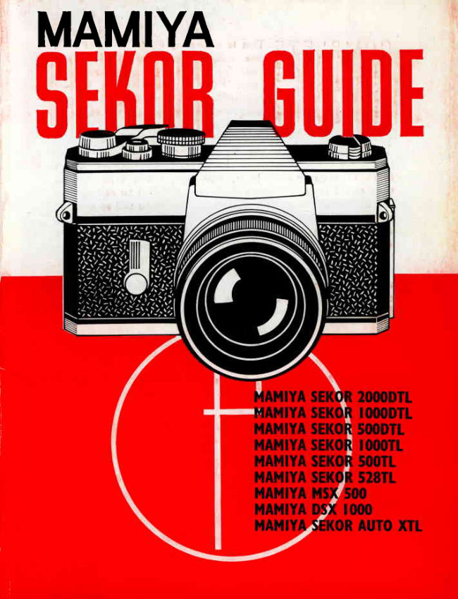 Mamiya SEKOR GUIDE manual cover