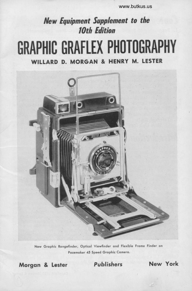 Graphic Graflex Photo Accessories / Supplement manual cover