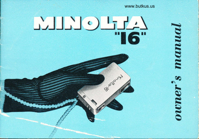 Minolta "16" manual cover