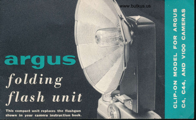 Argus Folding Flash manual cover