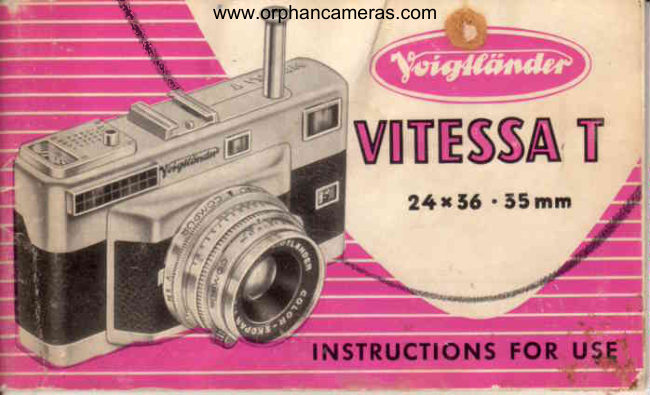 Voigtlander Vitessa T manual cover