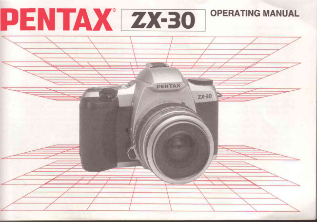 Pentax ZX-30 manual cover