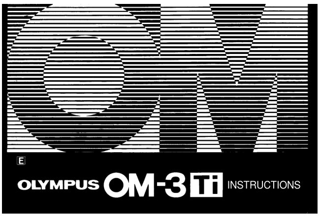 Olympus OM-3Ti manual cover