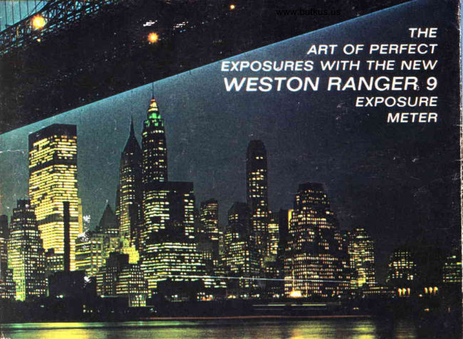 Weston Ranger 9 light meter manual cover