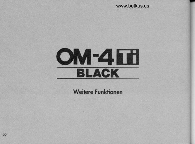 OLYMPUS OM-4 Ti Pt. 2 manual cover