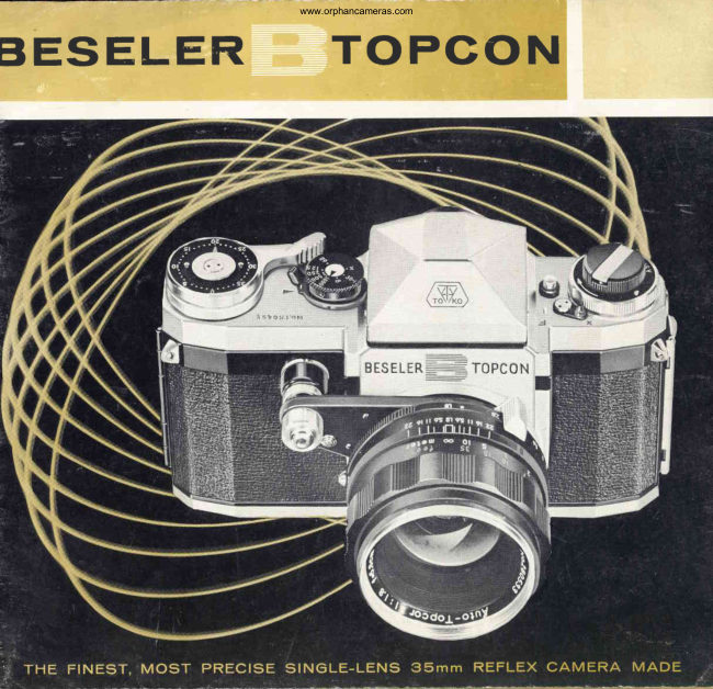 Beseler Topcon B Booklet manual cover