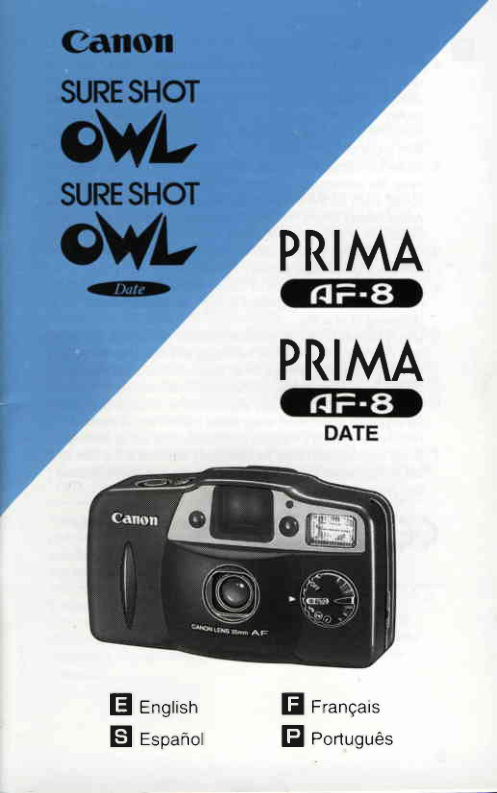 Canon point and shoot camera manual cover