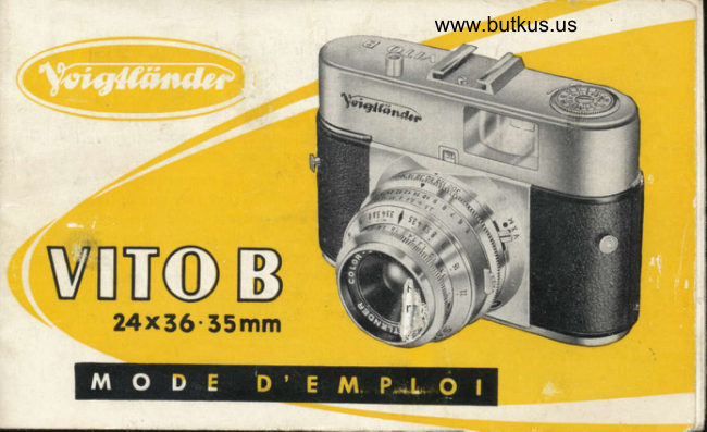 Voigtlander Vito B manual cover