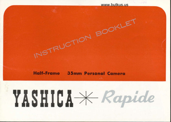 Yashica Rapide manual cover