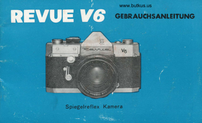 Revue V6 manual cover
