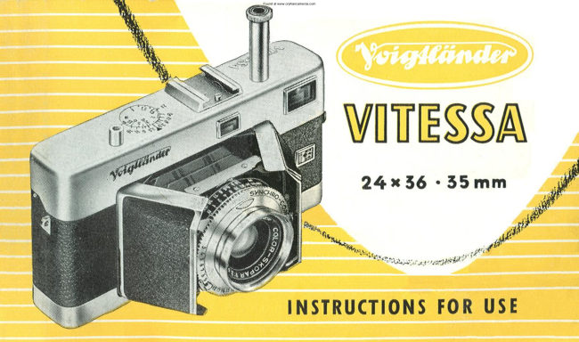 Voigtlander Vitessa N manual cover