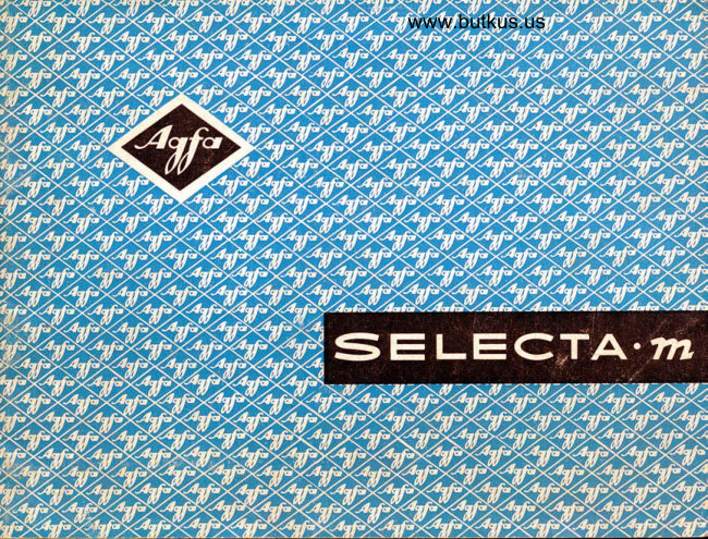 Agfa Selectra M manual cover