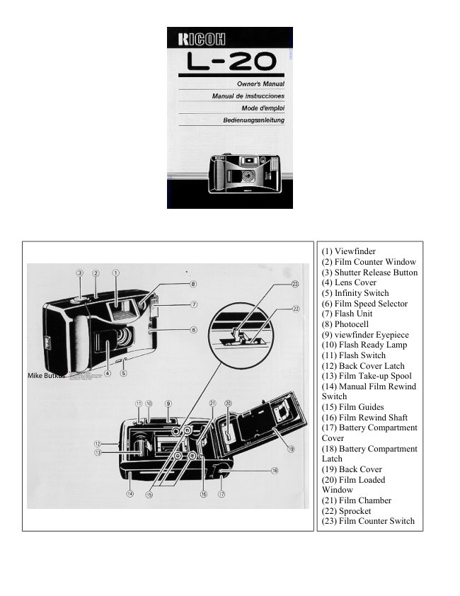 Ricoh L-20 manual cover