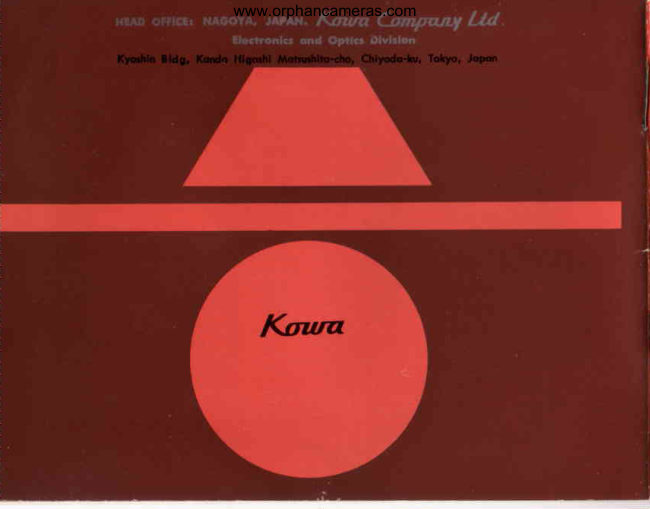 Kowa E manual cover